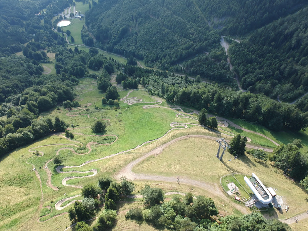 Die Trails von oben